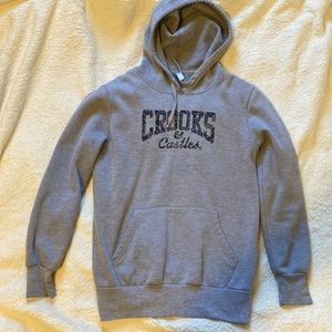 Grey Crooks and Castles hoodie.